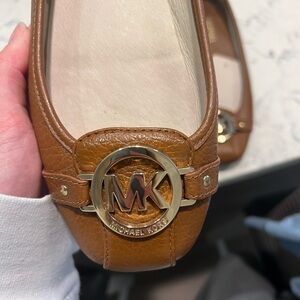 Brown Leather Michael Kors Flats